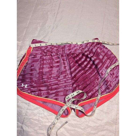 Under Armour Womens Size Small Pink Perfect Pace Running Shorts Heatgear Lined - Picture 10 of 12